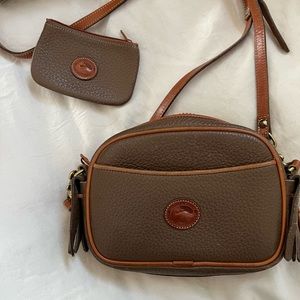Dooney and Bourke crossbody with built in wallet and coin bag